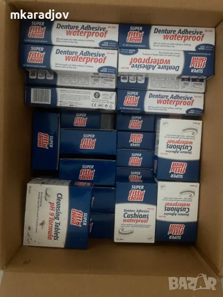 фиксиращ крем лепило за зъбни протези, подложка и таблетки, снимка 1