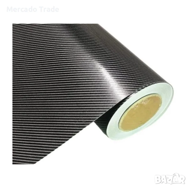 Карбоново фолио Mercado Trade, 4D ефект, Лукс, 152см, снимка 1