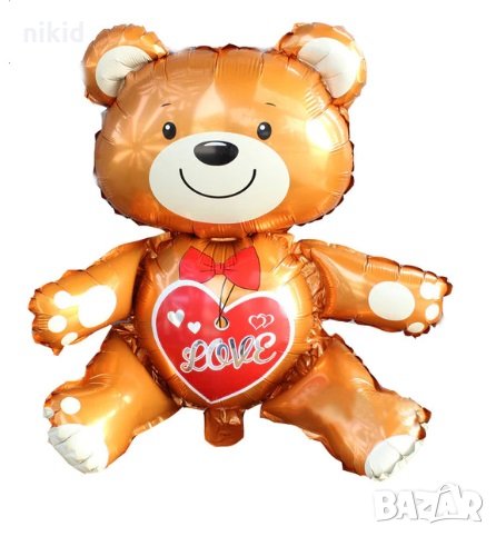 Love Голямо мече фолио фолиев балон хелий или въздух рожден ден парти, снимка 1
