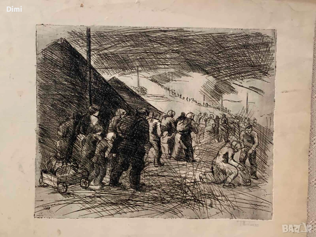 ТОДОР ПОПТОШЕВ 2 бр. дърворез 1964 г., снимка 1