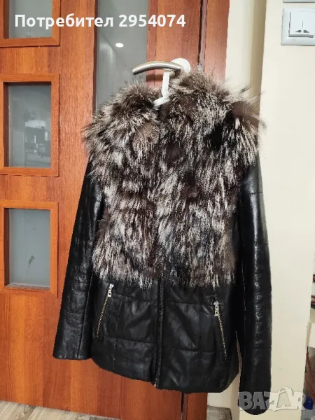 естествена кожа и естествен косъм Л 159лв, снимка 1