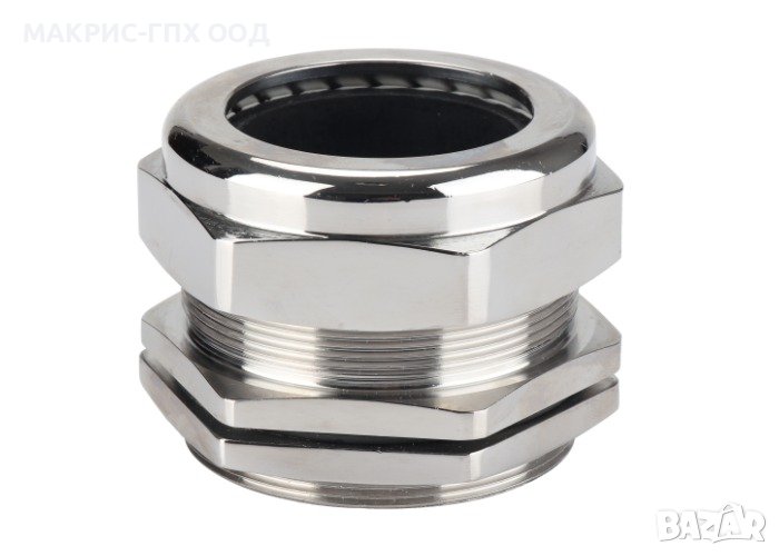Месингов/метален щуцер PG и метрични, различни размери, никелиран, IP68, снимка 1