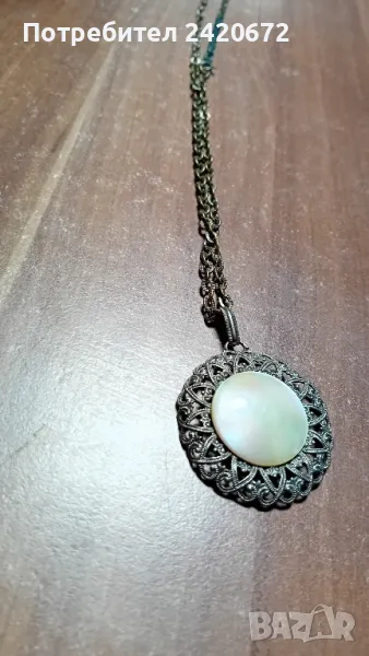 колие с бял седеф, снимка 1