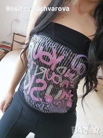 Пайетен топ, S размер, снимка 1