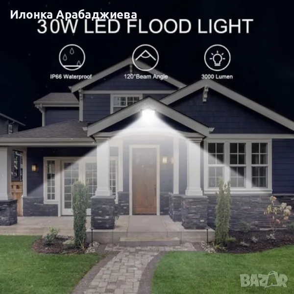 S L I M LED прожектор 30W/50W СУПЕР ВИСОКО КАЧЕСТВО, снимка 1