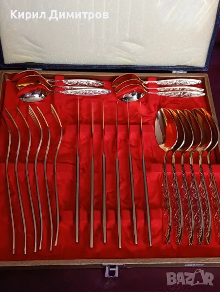 позлатени прибори за хранене – комплект, снимка 1