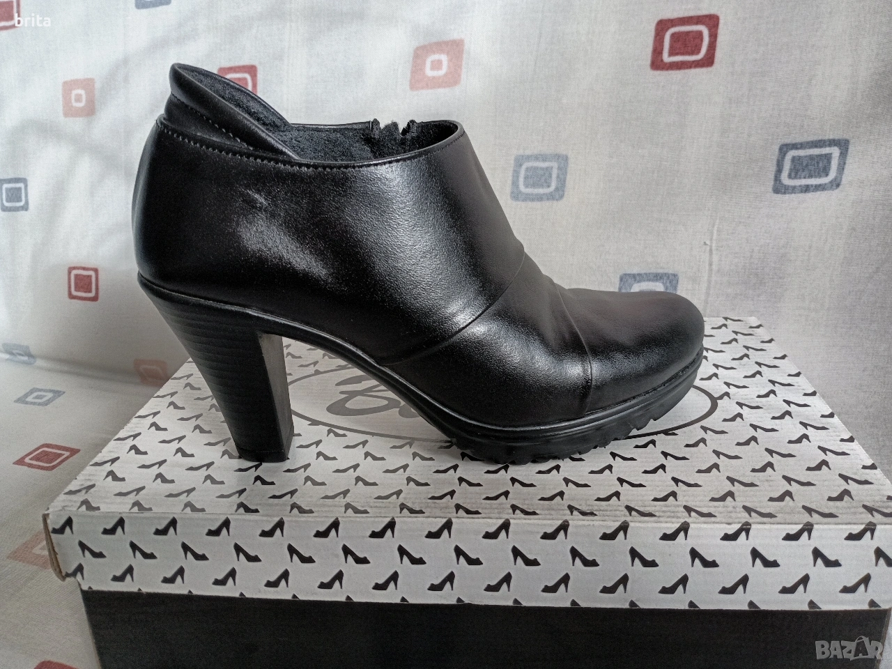 Боти Ест кожа с топъл хастар, снимка 1