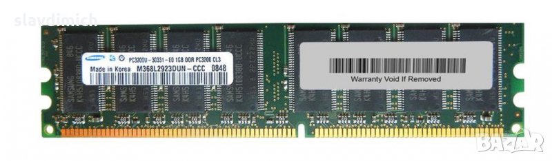 Рам памет RAM Samsung модел m368l2923dun-ccc 1 GB DDR1 400 Mhz честота, снимка 1