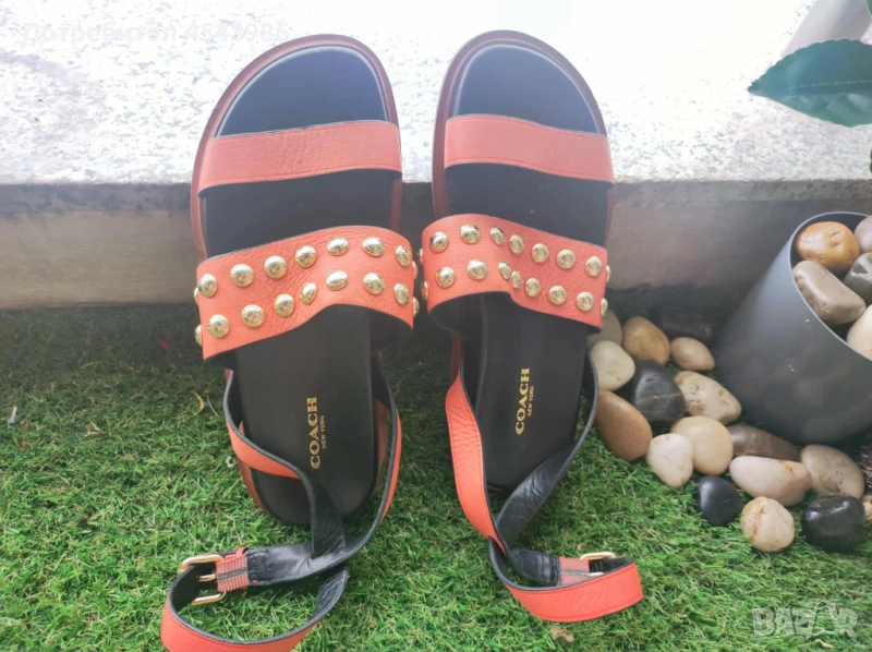 Оригинални сандали COACH NEW YORK, набук, снимка 1