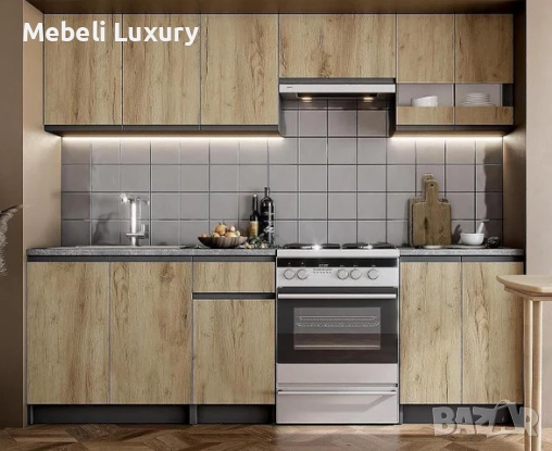Кухня Lux 2,40 (златен дъб), снимка 1