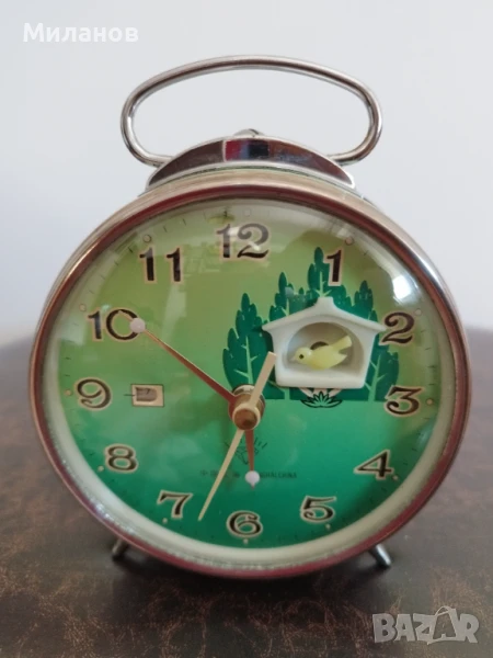 Стар анимиран будилник, настолен часовник, снимка 1