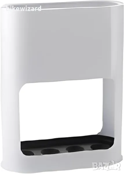 Стойка за чадър, стойка за чадър с подвижна тава за отцеждане 28 x 22 x 9 cm, бял НОВА, снимка 1