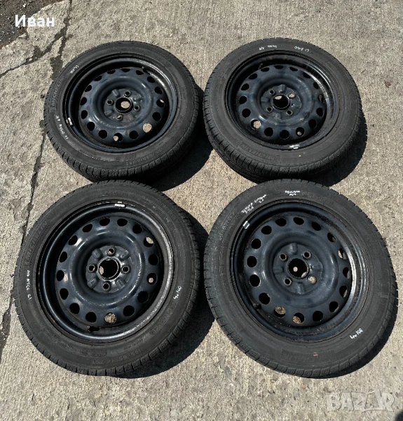 Железни джанти 4х100 Peugeot 107 Citroen C1 Toyota Aygo , снимка 1