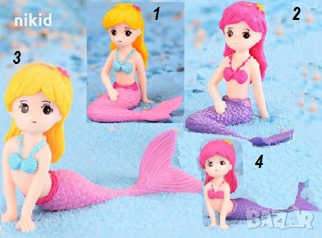 Малка Русалка пластмасова фигурка играчка и украса за торта, снимка 1