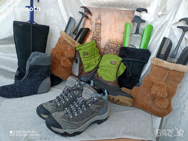 КАТО НОВИ апрески Dockers® Snow Boots original, N- 35 - 36 топли боти, ботуши, 100% естествена кожа,, снимка 17 - Дамски апрески - 39640773