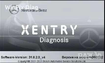 Xentry Pass Thru 2021.6.3 Диълрска диагностика за Mercedes