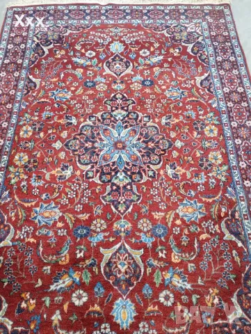 Ръчно тъкана вълнена пътека.Произход Иран.Топ качество за ценители., снимка 4 - Пътеки - 49392805