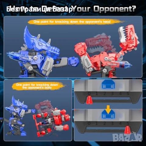 Нови STEM Хидравлични Роботи Боксьори Комплект за Деца 8-14 г. играчка, снимка 7 - Образователни игри - 51239964