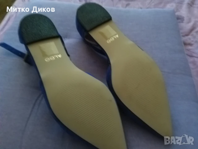 Дамски обувки естествена кожа велур нови маркови на Алдо №40 стелка 255мм, снимка 5 - Дамски ежедневни обувки - 51422674