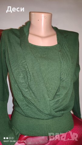 интересна блузка , снимка 2 - Блузи с дълъг ръкав и пуловери - 39965323