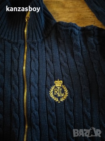 LAUREN RALPH LAUREN Full Zip Cable Knit Crest Sweaterого - страхотен дамски пуловер , снимка 3 - Блузи с дълъг ръкав и пуловери - 43048405