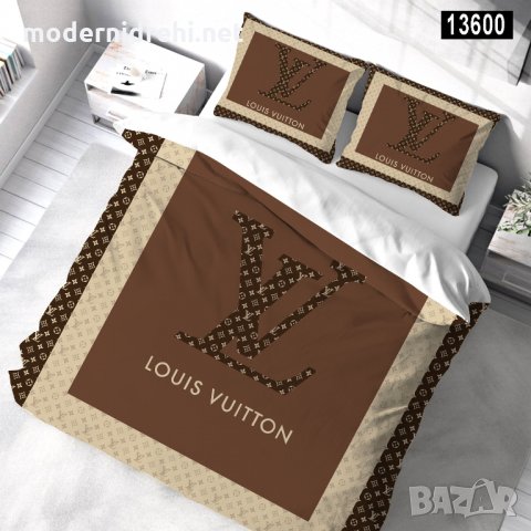 Луксозен Спален Комплект Louis Vuitton  код 21, снимка 1 - Спално бельо - 32439810