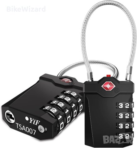 ZHEGE TSA Lock 4 цифри, ключалка за куфар, ключалки за багаж комплект от 4 ри броя НОВИ