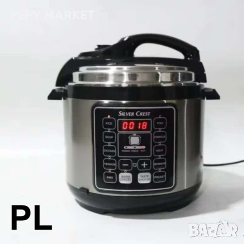 Мултикукър под налягане SilverCrest ,6л./1050W,10 програми за готвене 10 функции в 1 уред: Готвене п, снимка 1