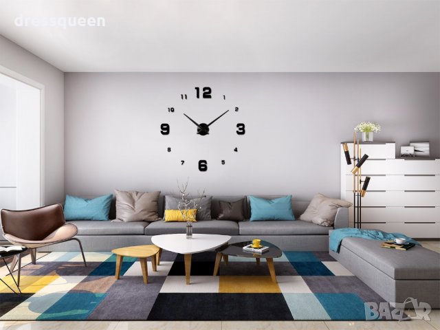 4205 Стенен часовник с 3D цифри , снимка 12 - Стенни часовници - 28498165