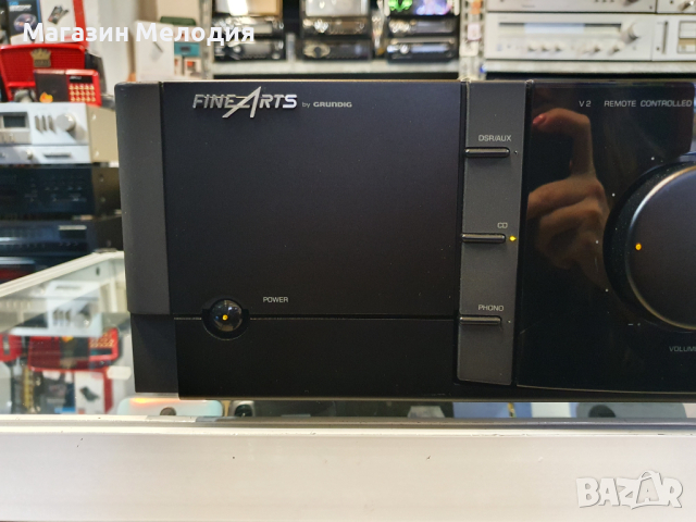 Усилвател Grundig Fine Arts V2 4 Ohm: 2 x 80 W В отлично техническо и визуално състояние., снимка 3 - Ресийвъри, усилватели, смесителни пултове - 44854804