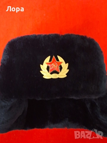 Мъжка ушанка от естествена кожа , снимка 3 - Шапки - 53432621