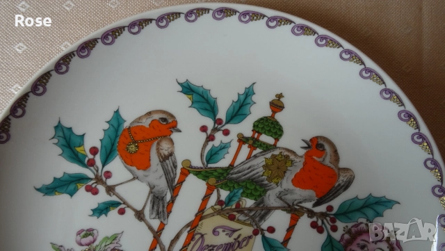 Декоративни чинии за стена м.ноември и м.декември, снимка 8 - Други - 52283089