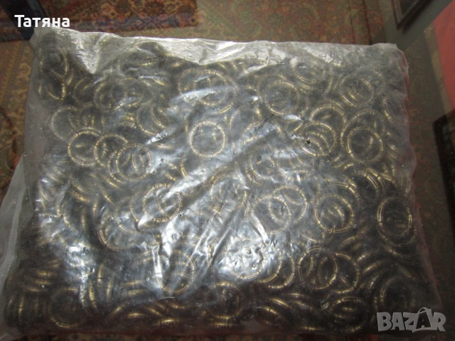 + рингове от месинг 3бр; халки за корниз или  арт. декорация, снимка 5 - Декорация за дома - 22180782