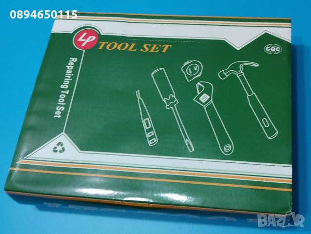 Комплект инструменти за дома 11бр: клещи чук отвертки ролетка фазомер френски ключ шестограми нож, снимка 2 - Куфари с инструменти - 33609268