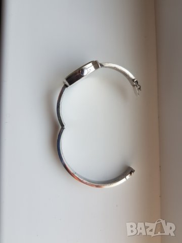 Масивен сребърен дамски швейцарски часовник HENO, снимка 6 - Дамски - 32367425