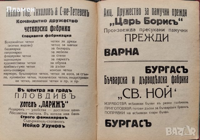 Индустриалните заведения въ България 1928 година : Най-пъленъ и всестраненъ адресникъ, снимка 8 - Антикварни и старинни предмети - 40808758