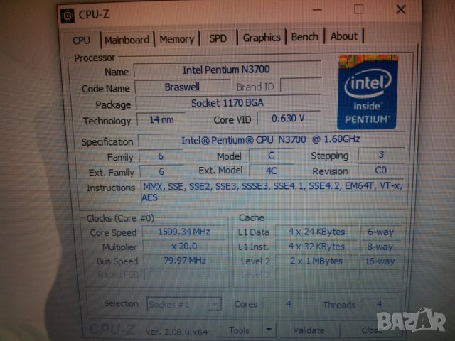 Lenovo Ideapad 300 4ядрен Intel Pentium N3700 2.4ghz ram8GB ssd256gb , снимка 7 - Лаптопи за дома - 43287985