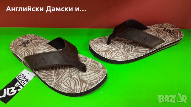 Английски мъжки чехли естествена кожа-URBAN BEACH 2 цвята, снимка 2 - Мъжки чехли - 28950220