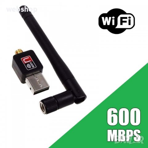 Безжичен USB WiFi адаптер за безжична връзка 802.11b/g/n , 150/600  Mbps, снимка 3 - Други - 39598447