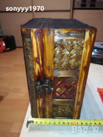 ПЛЕТЕНА РЕТРО КУТИЯ ЗА КОЛЕКЦИЯ 0509250942LCHERY, снимка 13 - Антикварни и старинни предмети - 51612130