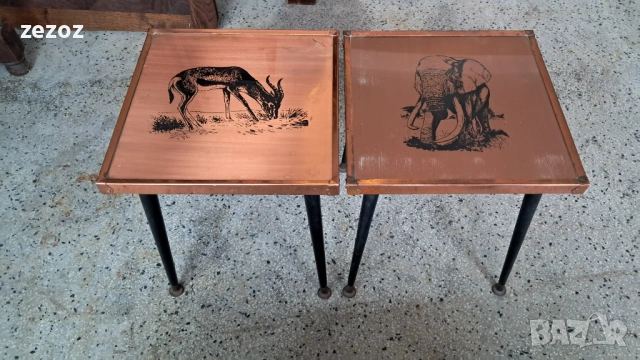 Маси комплект 3 бр.медни, снимка 3 - Маси - 53034375