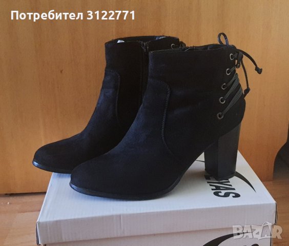 Дамски боти на ток, снимка 4 - Дамски обувки на ток - 43553347