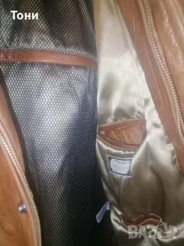 Ново Мъжко Яке Изцяло от Естествена Кожа L, снимка 12 - Якета - 49734702