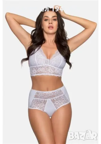 Бикини с дантела в бял цвят 186, снимка 1