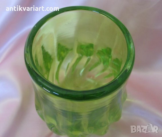 Стара Морано Кристално Стъкло Масивна Тежка Ваза, снимка 4 - Антикварни и старинни предмети - 26732531