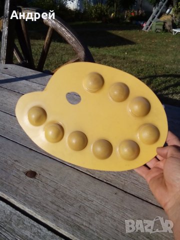 Стара палитра,учебно помагало, снимка 4 - Антикварни и старинни предмети - 26674746