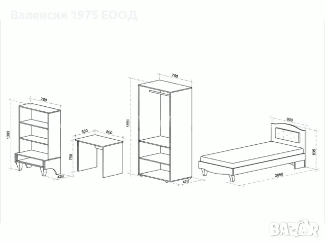 Детско обзавеждане Барби, снимка 2 - Мебели за детската стая - 46385001