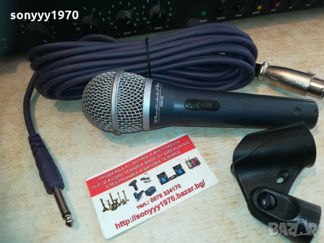 wharfedale profi mic с кабел и държач 2303211657, снимка 3 - Микрофони - 32275406