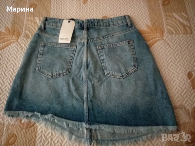 Дънкова пола ZARA, снимка 3 - Поли - 43058051