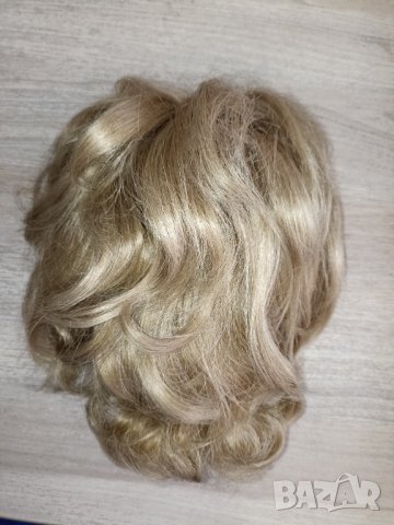 Руса чуплива перука с бритон средна дължина, снимка 9 - Аксесоари за коса - 38072950